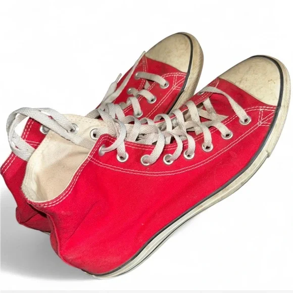 Converse Red Canvas Sneakers - Picture 2 of 4